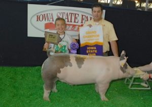 Grand Champion 4-H Market Hog 2014 Iowa State Fair - Taylor Brinning